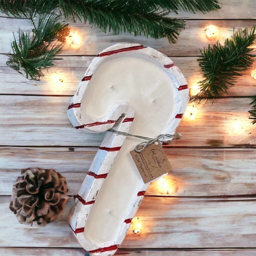 Candy Cane Dough Bowl